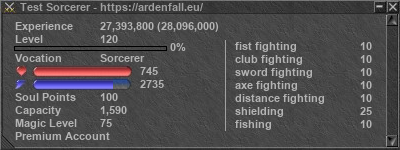 Signature for player Test Sorcerer